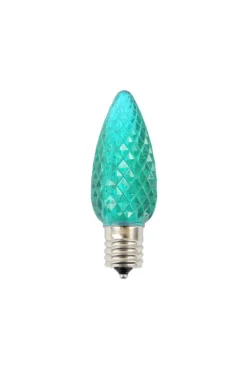 Decorator's Warehouse Case - Teal C9 Wonderful Faceted (500pcs) > C9 Bulbs|Christmas Decor