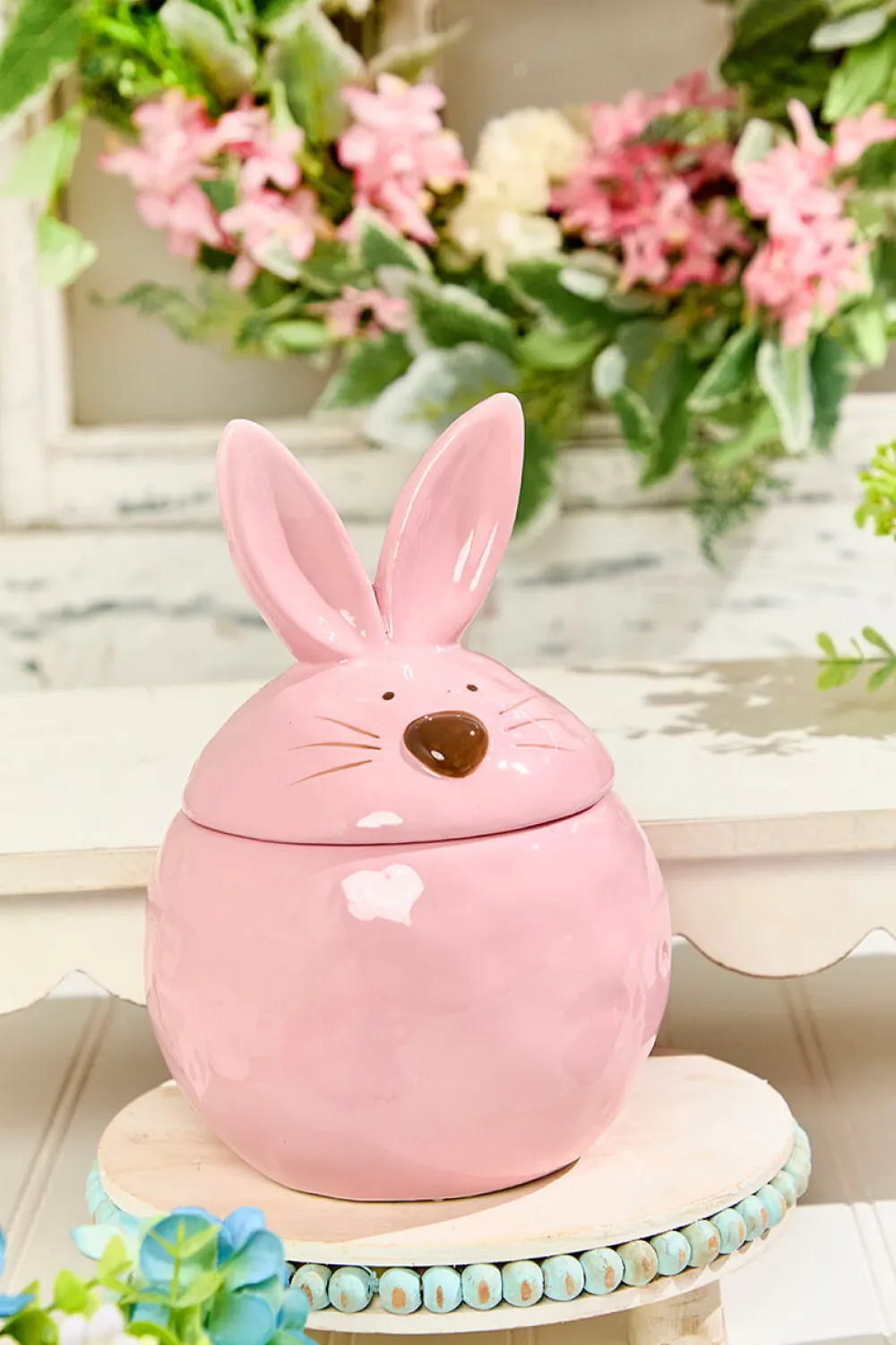 Decorator's Warehouse 8" Ceramic Bunny Cookie Jar > Easter Table Decor|Easter Decor