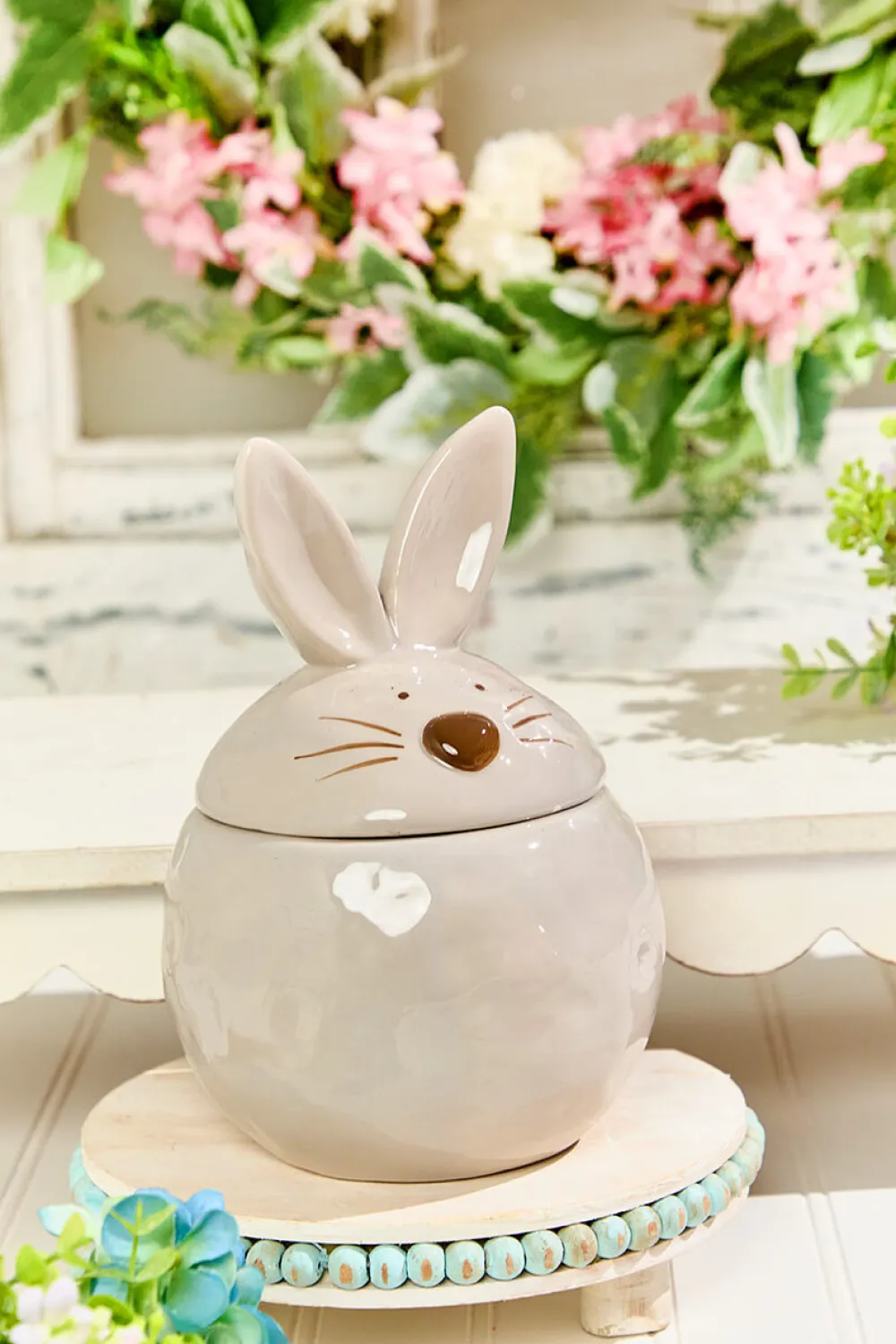 Decorator's Warehouse 8" Ceramic Bunny Cookie Jar > Easter Table Decor|Easter Decor