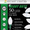 Decorator's Warehouse C9 Faceted Pure White 50 LED Light Set > Christmas Tree Lights