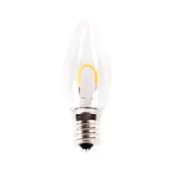 Decorator's Warehouse C9 Filament Bulb (25 bulbs/box) - Cool White > Vintage Christmas Lights|C9 Bulbs