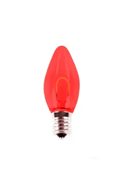 Decorator's Warehouse C9 Filament Bulb (25 bulbs/box) - Red > Vintage Christmas Lights|C9 Bulbs