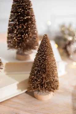 Decorator's Warehouse 5” Champagne Bottle Brush Tree > Tabletop & Accent Trees|Christmas Decor