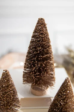 Decorator's Warehouse 6” Champagne Bottle Brush Tree > Tabletop & Accent Trees|Christmas Decor