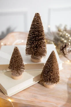 Decorator's Warehouse 6” Champagne Bottle Brush Tree > Tabletop & Accent Trees|Christmas Decor