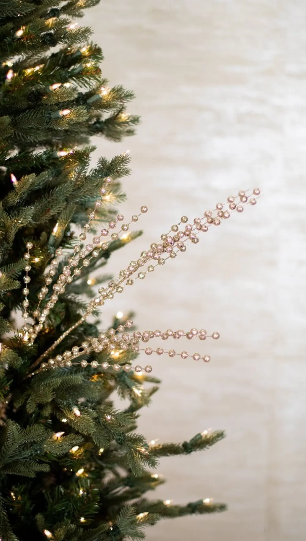 Decorator's Warehouse 33” Champagne Glitter Ball Spray > Gold & Champagne|Natural Elegance