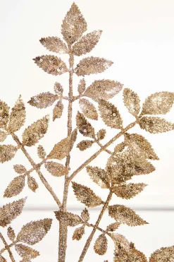 Decorator's Warehouse 28" Champagne Glitter Leaf Spray > Christmas Sprays|Christmas Decor