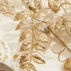 Decorator's Warehouse 35” Champagne Glitter Leaf Spray > Christmas Sprays|Christmas Decor