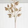Decorator's Warehouse 30” Champagne Glitter Sequin Rose Leaf Grass Christmas Spray > Gold & Champagne|Natural Elegance