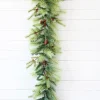 Decorator's Warehouse 6' Christmas Long Needle Mixed Pine Garland > Cardinal|Christmas Decor