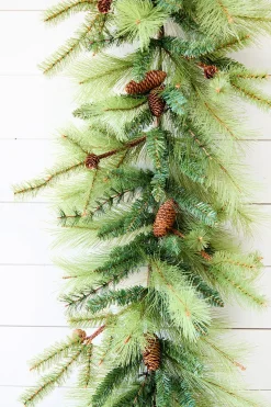 Decorator's Warehouse 6' Christmas Long Needle Mixed Pine Garland > Cardinal|Christmas Decor