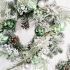 Decorator's Warehouse 24” Christmas Pine/Ball Wreath > Under 30"|Unlit Wreaths