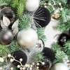 Decorator's Warehouse 24" Christmas Pine Wreath with Black Velvet Balls > Nutcracker|Christmas Decor