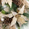 Decorator's Warehouse 18” Christmas Poinsettia & Pine Wreath > Christmas Decor|Natural Elegance