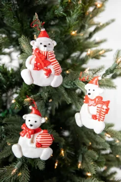 Decorator's Warehouse 4” Christmas Polar Bear Ornament > Christmas Ornaments|Christmas Decor