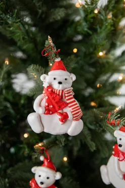 Decorator's Warehouse 4” Christmas Polar Bear Ornament > Christmas Ornaments|Christmas Decor