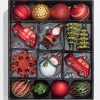 Decorator's Warehouse Christmas Shatterproof 25 Piece Assortment - Red, Green, Gold > Boxed Sets|Christmas Decor