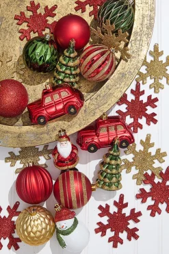 Decorator's Warehouse Christmas Shatterproof 25 Piece Assortment - Red, Green, Gold > Boxed Sets|Christmas Decor
