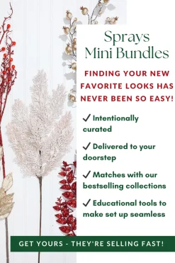 Decorator's Warehouse Classic Christmas Sprays Mini Bundle > Tree Toppers|Sprays Mini Bundles