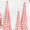 Decorator's Warehouse 10.5" - 16.5" Clay Dough Peppermint Candy Trees - Set Of 3 > Peppermint|Tabletop & Accent Trees
