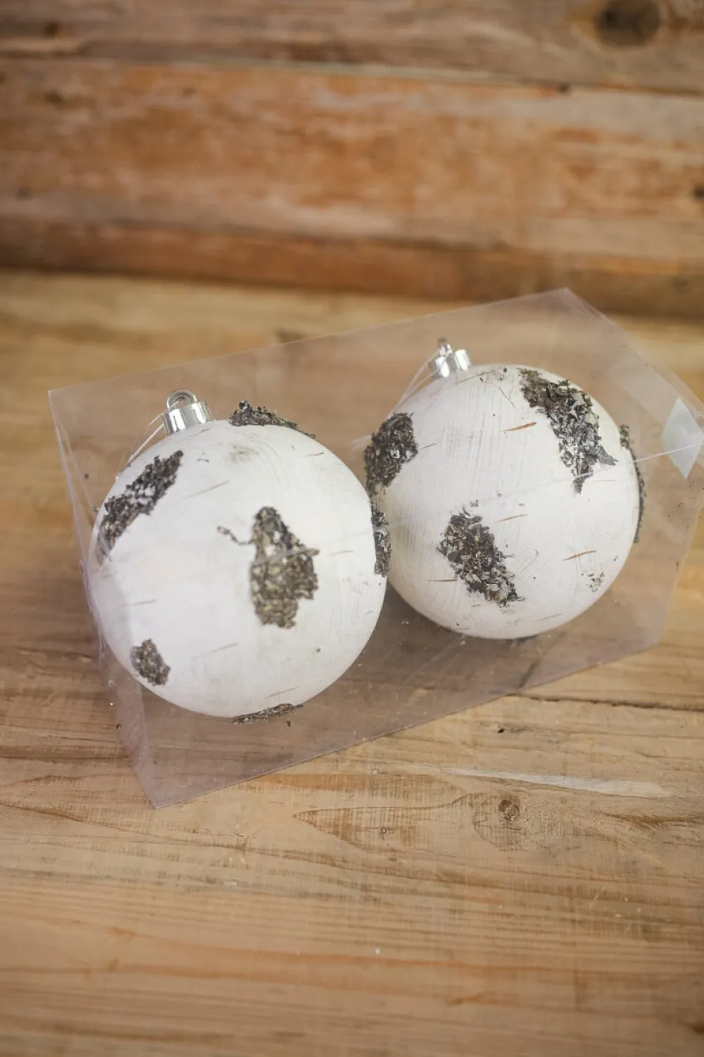 Decorator's Warehouse 15 Cm Birch Ball Christmas Ornaments-Set of 2 > Boxed Sets|Christmas Decor