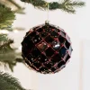 Decorator's Warehouse 12 CM Dark Red Honeycomb Christmas Ball Ornament > Nutcracker|Christmas Sale