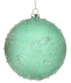 Decorator's Warehouse 15cm Ice Sugared Gumdrop Ball Ornament Mint Green > Christmas Ornaments|Santa'S Sweet Shoppe