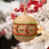 Decorator's Warehouse 12 cm Natural Jute Ball Christmas Ornament > Christmas Ornaments|Farmhouse