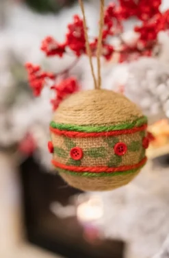 Decorator's Warehouse 10 Cm Natural Jute Ball Christmas Ornaments > Christmas Ornaments|Christmas Ornaments