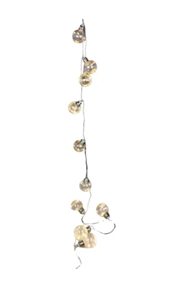 Decorator's Warehouse 6 cm x 6.5' Plastic Ball LED Garland - Warm White > Christmas Decor|Borealis Lights
