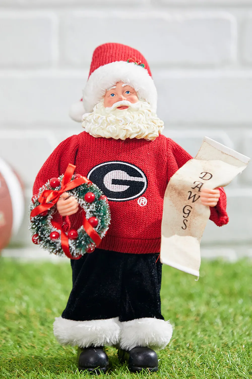 Decorator's Warehouse 12" Collegiate Team Santa, Georgia > College Santas|Santas & Angels
