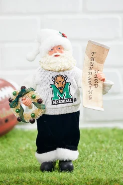 Decorator's Warehouse 12" Collegiate Team Santa, Marshall > College Santas|Santas & Angels