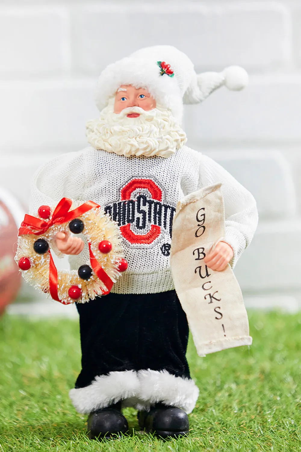 Decorator's Warehouse 12" Collegiate Team Santa, Ohio State > College Santas|Santas & Angels