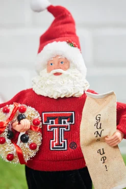 Decorator's Warehouse 12" Collegiate Team Santa, Texas Tech > College Santas|Santas & Angels