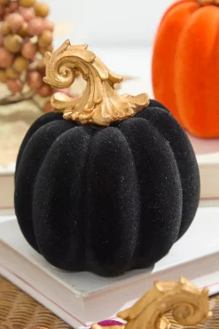 Decorator's Warehouse 4.1" Colorful Flocked Pumpkin > Halloween|Halloween