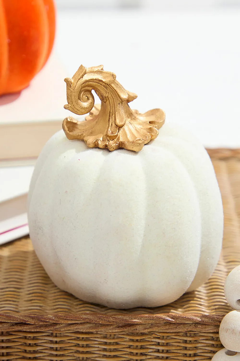 Decorator's Warehouse 4.1" Colorful Flocked Pumpkin > Halloween|Halloween