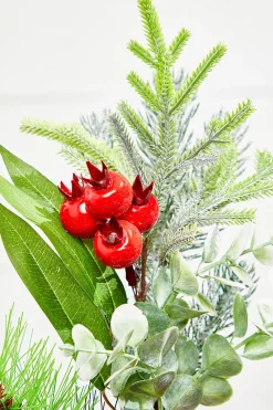 Decorator's Warehouse 25" Cone Berry Pinecone Spray > Cardinal|Christmas Sprays