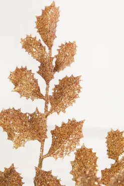 Decorator's Warehouse 23" Copper Shimmer Metallic Holly > Winter Woodland|Christmas Decor