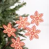 Decorator's Warehouse 25” Cork Cutout Gingerbread Snowflake Stem > Christmas Decor|Christmas Sprays