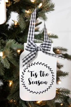 Decorator's Warehouse 6” Country Mason Jar Ornament > Christmas Ornaments|Farmhouse
