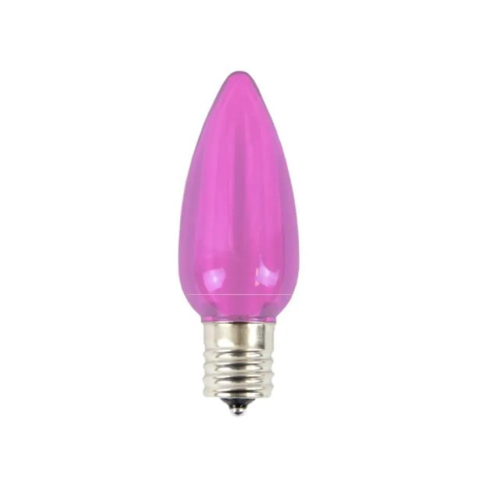 Decorator's Warehouse C9 Platinum Elite LED SMD Bulb (25 bulbs/bag) - Smooth, Pink > C9 Bulbs|Christmas Decor