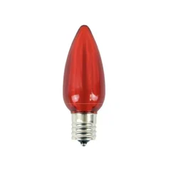 Decorator's Warehouse C9 Platinum Elite LED SMD Bulb (25 bulbs/bag) - Smooth, Red > C9 Bulbs|Christmas Decor
