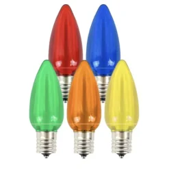 Decorator's Warehouse C9 Platinum Elite LED SMD Bulb (25 bulbs/bag) - Smooth, Multi > C9 Bulbs|Christmas Decor