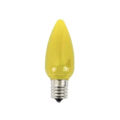 Decorator's Warehouse C9 Platinum Elite LED SMD Bulb (25 bulbs/bag) - Frosted, Yellow > C9 Bulbs|Christmas Decor