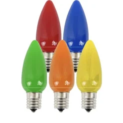 Decorator's Warehouse C9 Platinum Elite LED SMD Bulb (25 bulbs/bag) - Frosted, Multi > Vintage Christmas Lights|C9 Bulbs