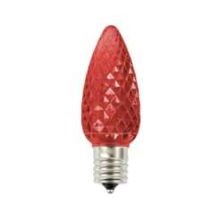Decorator's Warehouse C9 Platinum Elite LED SMD Bulb (25 bulbs/bag) - Faceted, Red > C9 Bulbs|Christmas Decor