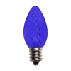 Decorator's Warehouse C7 Platinum Elite LED SMD Bulbs (25 bulbs/bag) - Faceted, Blue > Outdoor Lighting|C7 Bulbs