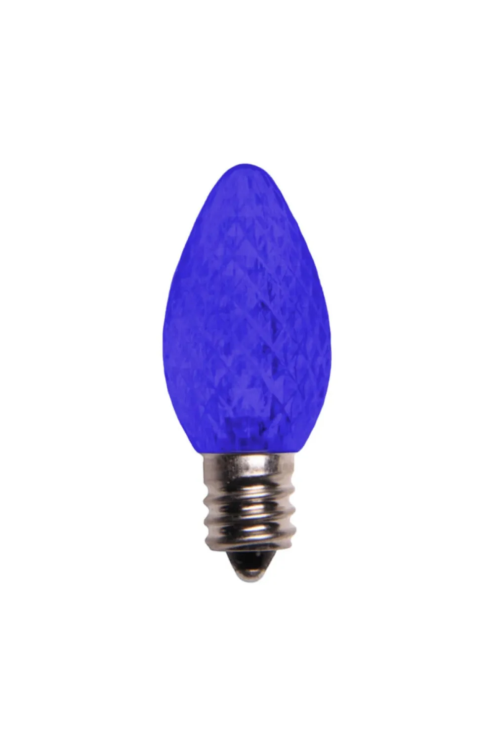 Decorator's Warehouse C7 Platinum Elite LED SMD Bulbs (25 bulbs/bag) - Faceted, Blue > Outdoor Lighting|C7 Bulbs