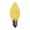 Decorator's Warehouse C7 Platinum Elite LED SMD Bulbs (25 bulbs/bag) - Faceted, Yellow > Outdoor Lighting|C7 Bulbs