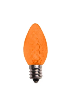 Decorator's Warehouse C7 Platinum Elite LED SMD Bulbs (25 bulbs/bag) - Faceted, Orange > Outdoor Lighting|C7 Bulbs